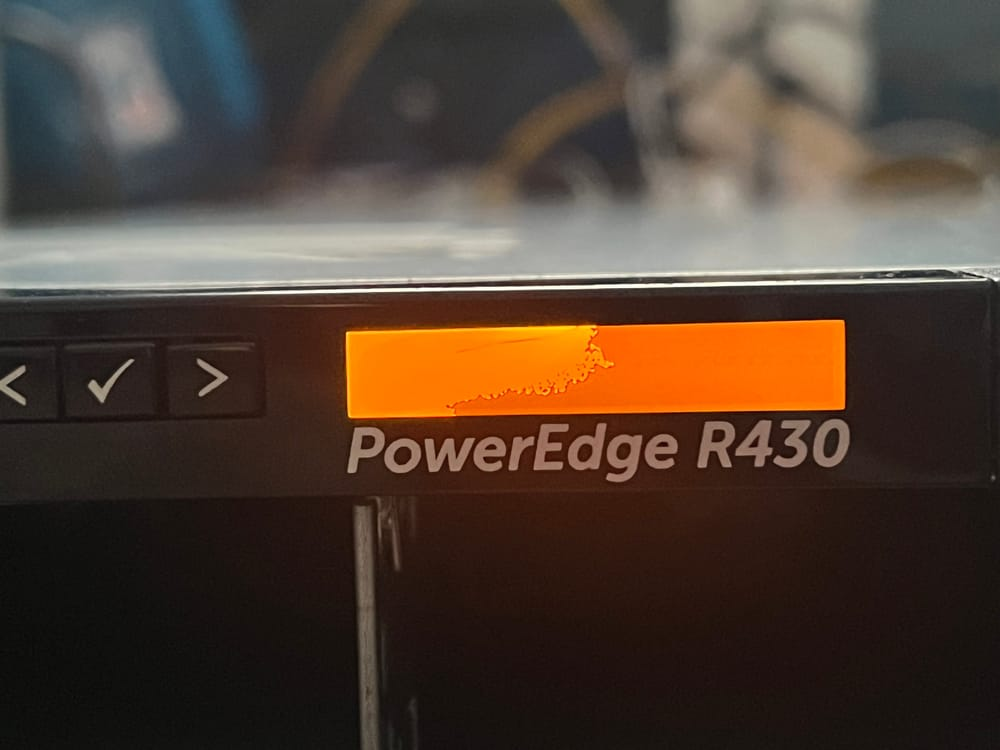 The front LCD